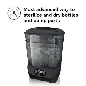 One Step? Baby Bottle Sterilizer and Dryer Advanced – Electric steam sterilizer with HEPA Filter