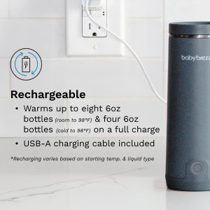 Superfast Portable Bottle Warmer – Rechargeable Travel Warmer for Formula and Breastmilk